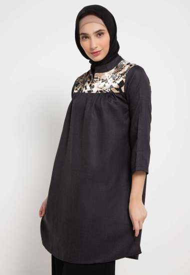 Oliver Tunic In Black-Brown Print S