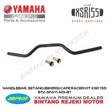 HANDLEBAR, STANG CAFE RACER KIT YAMAHA XSR 155 B1V-F6111-M3-BL