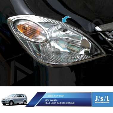 new!! Toyota Avanza 2008 -2011 Head Lamp Garnish Sporty Chrome
