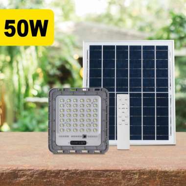 Lampu Solar Cell / Lampu Sorot Tenaga Surya LED Floodlight Oudoor 50 Watt