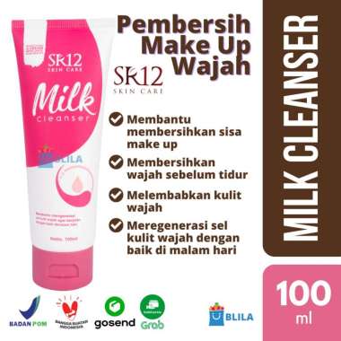 SR12 Milk Cleanser 100ml Pembersih Make Up Makeup Pembersih Wajah Pembersih Muka Double Cleansing Oi