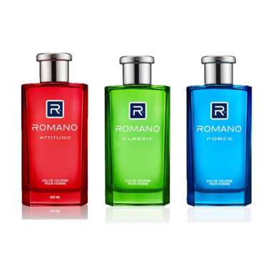 Romano Eau De Cologne EDC Pour Homme Parfum 100ml - Parfum Spray Force/Biru