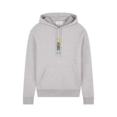 [12.12 Dealcember] Maison Kitsuné Dressed Fox Classic Hoodie Light Grey Grey XXL