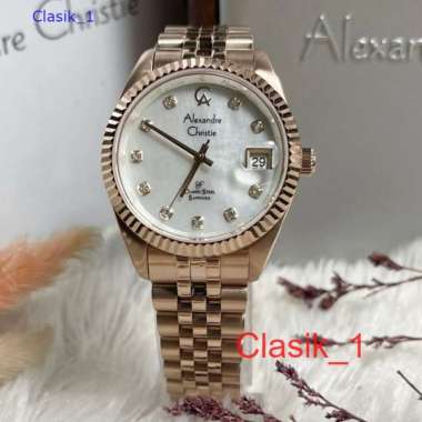 Original 100%!! Alexandre Christie Wanita AC 5013 / AC5013 Rosegold Garansi Resmi 1 tahun