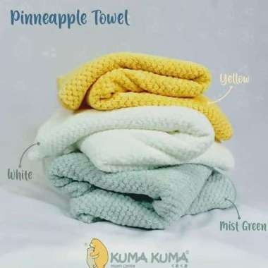 Kuma Kuma Handuk Pineapple 140x70cm / Handuk Bayi Kuma Kuma mint