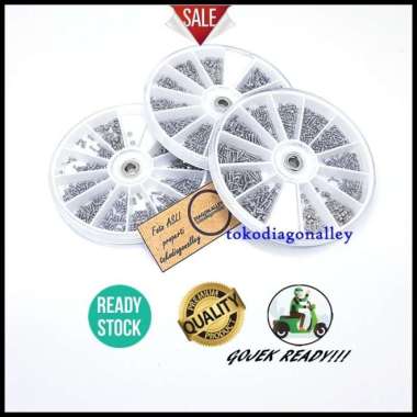 Baut Kacamata Sekrup Kacamata Baut Mini Ukuran Kecil Reparasi Kacamata