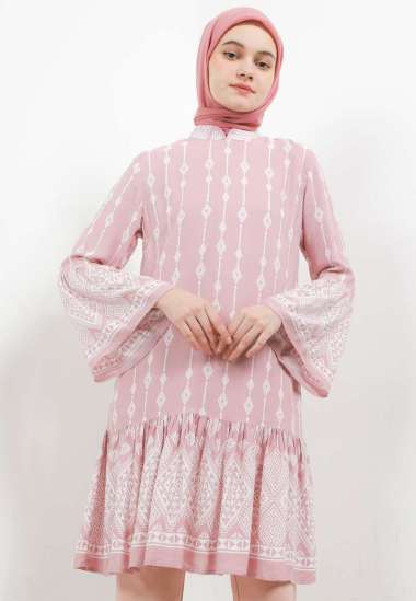 Arjuna Weda Tunik Batik Modern 42 22A329123 - Pink M