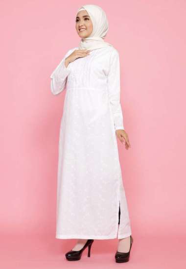 baju ihrom wanita - gamis haji - gamis umroh - perlengkapan haji umroh wanita - gamis putih jumbo -