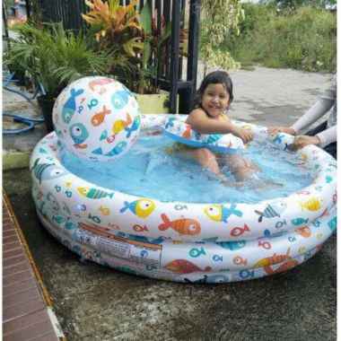 Kolam Renang Anak, Kolam renang Bayi Intex, kolam renang free balon Multicolor