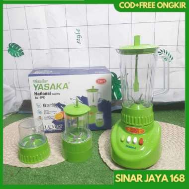 BLENDER 3IN1 PLASTIK YASAKA 1 LITER BL-3PC / NATIONAL MURAH BERKUALITAS / YAMAKAWA/TD- VIVA KACA 1 L
