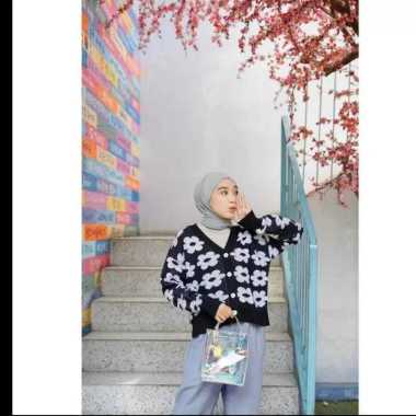 Kardigan Urban Flower Rajut / Cardy Wanita Rajut / Kardigan Terbaru / Cardigan Rajut Wanita / Premiu