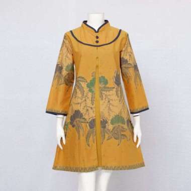 Glenca Tunik Batik Model Pias Jumbo XXXL Kunyit