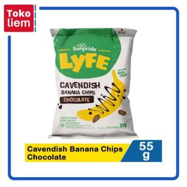 Sunpride Lyfe Cavendish Banana Chips Chocolate 55G