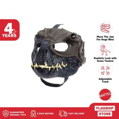 Jurassic World Dino Trackers Indoraptor Head Mask - Mainan Action FIgure