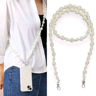 Tali Selempang HP Tas Universal Elma Pearl Gantungan HP Rantai HP Tas Mutiara Lanyard Sling Phone St