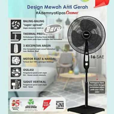 COSMOS 16SAE Kipas Angin Berdiri Standfan 16inch 16 SAE NEW