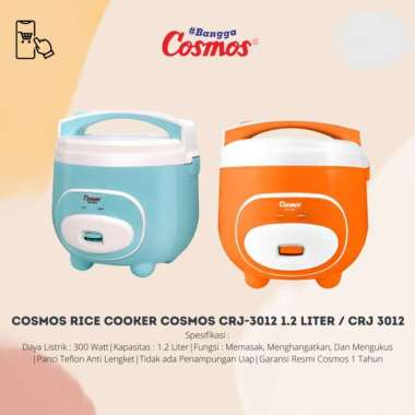 COSMOS CRJ-3012 Magic Com / Rice Cooker 1,2 Liter (Anti Lengket)