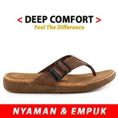 HM18 SANDAL PRIA HUSH PUPPIES ORIGINAL SENDAL JEPIT KULIT ASLI ORI COKLAT BROWN