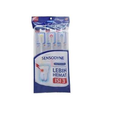 Promo Harga Sensodyne Sikat Gigi Daily Protection 3 pcs - Blibli