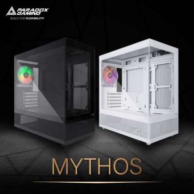 PC Case Paradox Gaming Mythos M-atx Tempered Glass Putih