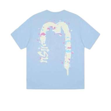 EVISU TRANSFORMATION PAINTING BLUE TEE 100% Authentic - M