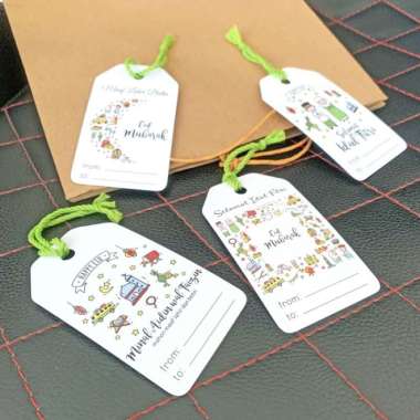 Hang Tag From To Lebaran Gift Label Kartu Mini Ucapan Idul Fitri Idul Fitri