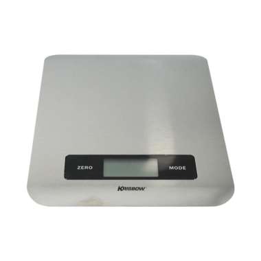 Krisbow Timbangan Dapur Digital Slim Plate 5 Kg - Silver