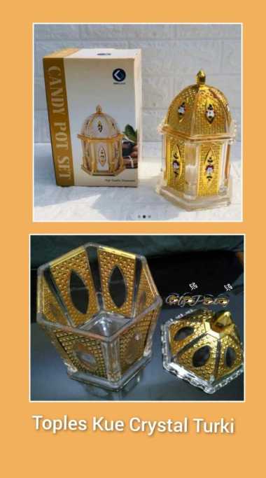 TOPLES KUE CRYSTAL TURKI TOPLES KACA KUE LEBARAN BENTUK MESJID