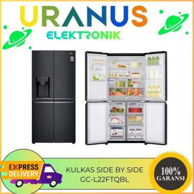 LG GC-L22FTQBL Kulkas 4 Pintu Side by Side Inverter