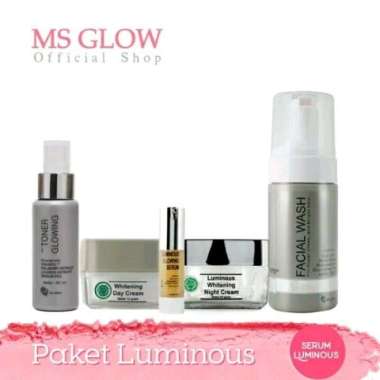 Ms Glow Paket Luminous + Serum Luminous Ms Glow Skincare Pemutih