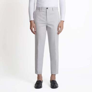 KASUAL Celana Chino Ankle Pants Slim Fit L Cosmic Cream