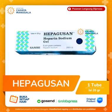 HEPAGUSAN GEL TUBE 20 GRAM