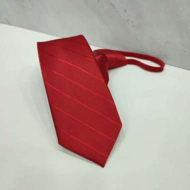 DASI PRIA DASI ABU ABU HITAM MERAH DASI SIAP PAKAI DASI FORMAL - merah maroon