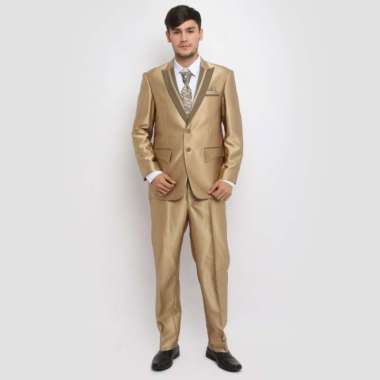JAS CELANA PRIA JAS PENGANTIN JAS PESTA BLAZER PRIA FORMAL JAS WEDDING - XXL Mocca Tua