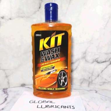 KIT WASH & WAX Botol 500mL (Shampoo/ Sabun Mobil/ Motor/ Kendaraan)
