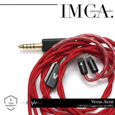 Kabel Earphone Verus Aesir MMCX UP-OCC Copper Litz 28 AWG 3.5mm MMCX