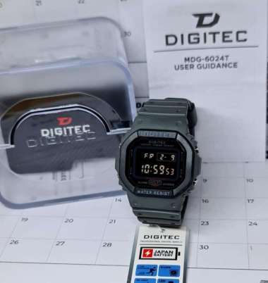 Jam Tangan Pria Digitec DG 6024T/6024/2024 Digital Original Abu Hitam