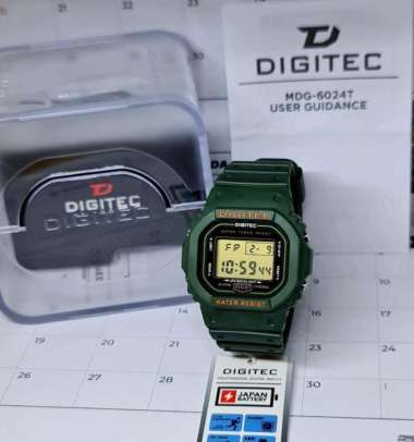 Jam Tangan Pria Digitec DG 6024T/6024/2024 Digital Original Hijau