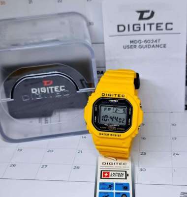 Jam Tangan Pria Digitec DG 6024T/6024/2024 Digital Original Kuning