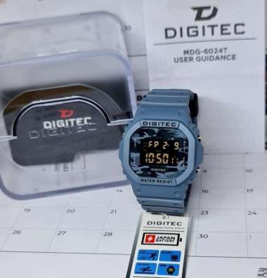 Jam Tangan Pria Digitec DG 6024T/6024/2024 Digital Original Abu Loreng