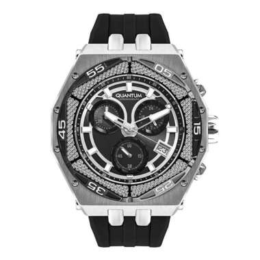 Jam Tangan Pria QUANTUM HNG1066.351 Original-Silver Hitam