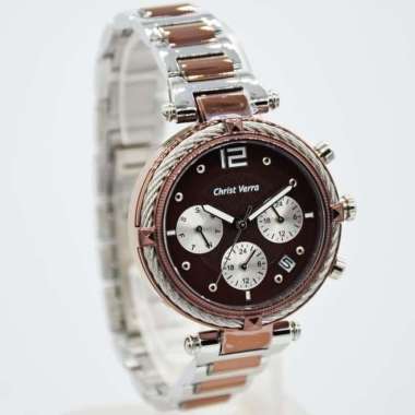 Jam Tangan Wanita Christ Verra 75020L-11 BRN Original