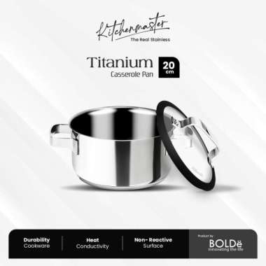 Kitchen Master Stainless Steel Cookware - Casserole 20 cm