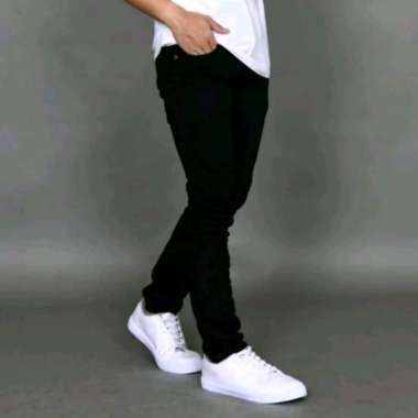 Celana jeans laki laki dewasa STANDAR 33 HITAM