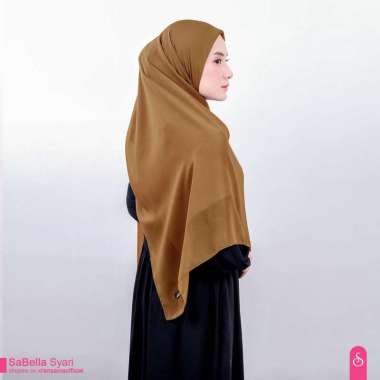 Ansania Scraf - Bella Syari - Hijab Kerudung Segiempat Camel