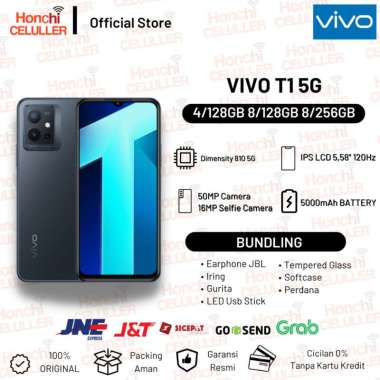 Vivo T1 5G 8/256GB 8/128GB Garansi Resmi Vivo Indonesia T1 5G PRO 8/128GB NON BONUS