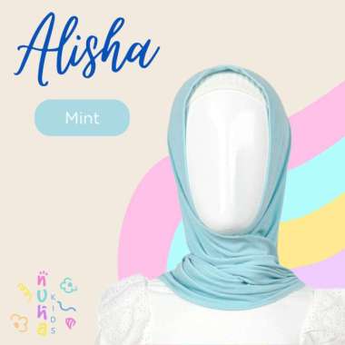 Hijab Anak Instant Bergo Jilbab Jersey Belahan Depan Alisha Multivariasi Multicolor