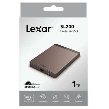 Lexar SL200 SSD Portable External 1TB,2TB USB Type-C 1TB