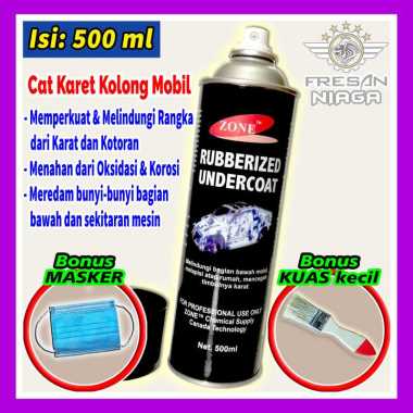 Spray Cat Karet Kolong Mobil Pelapis Anti Karat Keropos Korosi Bawah Mobil Cat Semprot Rubber Paint 