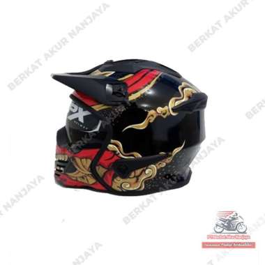 Helm JPX MX726R MX06 Solid Black JPX Syndecate L